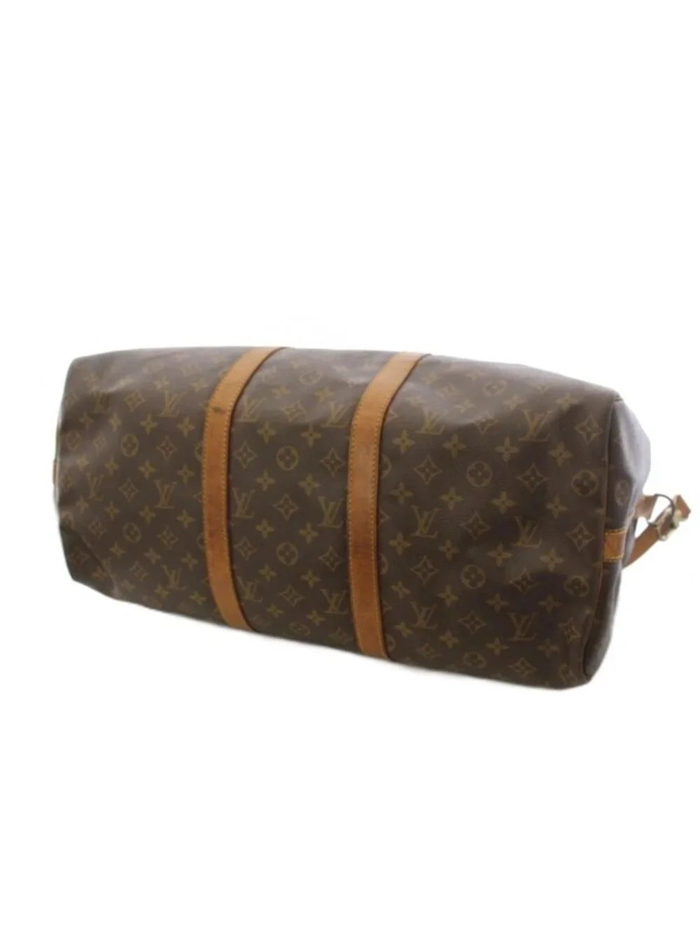 Louis Vuitton Keepall Bandouliere 50 Monogram Boston Bag Brown TK